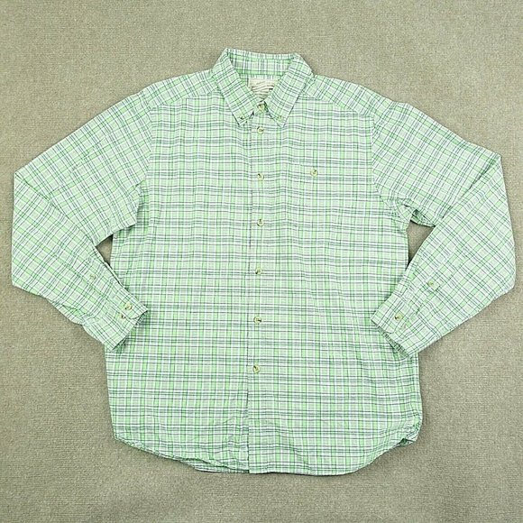 Narragansett trader Other - Narragansett Traders  Men's Large Green Plaid Cotton  Button-Up Shirt